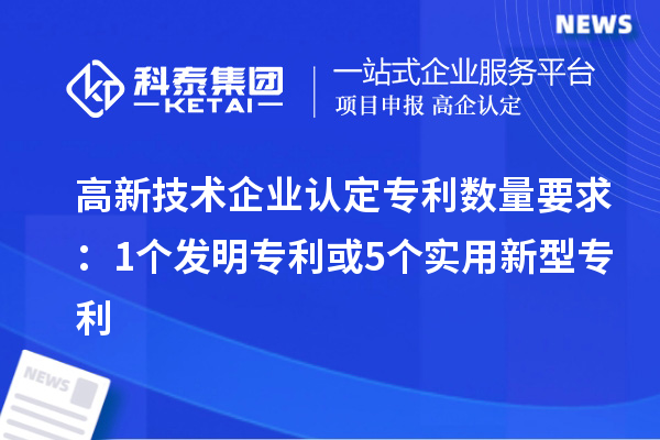 <a href=http://www.tensang.com target=_blank class=infotextkey>高新技術企業認定</a>專利數量要求：1個發明專利或5個實用新型專利