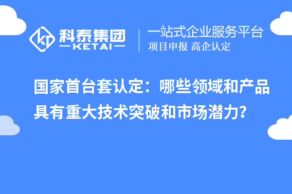 國家首臺套認定：哪些領域和產(chǎn)品具有重大技術突破和市場潛力？