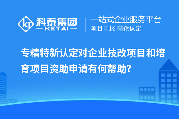 專精特新認(rèn)定對(duì)企業(yè)<a href=http://www.tensang.com/fuwu/jishugaizao.html target=_blank class=infotextkey>技改</a>項(xiàng)目和培育項(xiàng)目資助申請(qǐng)有何幫助？