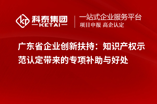 廣東省企業(yè)創(chuàng)新扶持：知識(shí)產(chǎn)權(quán)示范認(rèn)定帶來(lái)的專項(xiàng)補(bǔ)助與好處
