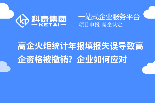 高企火炬統計年報填報失誤導致高企資格被撤銷？企業如何應對