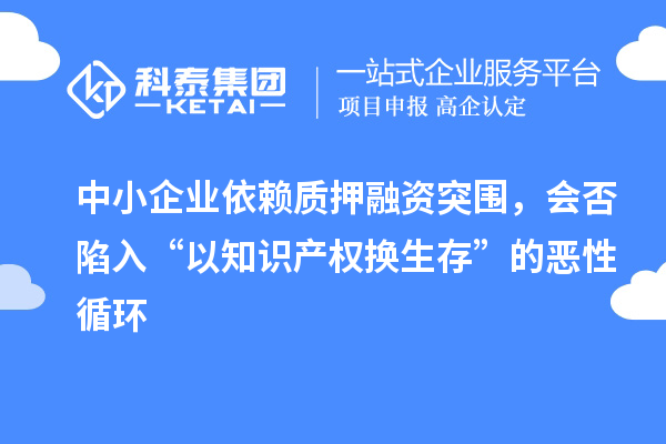 中小企業依賴質押融資突圍，會否陷入“以知識產權換生存”的惡性循環